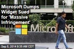 Microsoft Dumps Widget Sued for &#39;Massive Infringement&#39;
