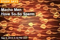 Macho Men Have So-So Sperm
