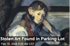 Stolen Art Found in Parking Lot