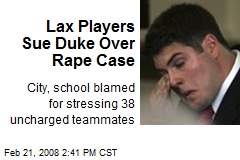 Lax Players Sue Duke Over Rape Case