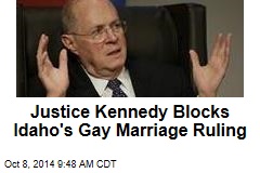 Justice Kennedy Blocks Idaho&#39;s Gay Marriage Ruling