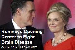 Romneys Opening Center to Fight Brain Disease