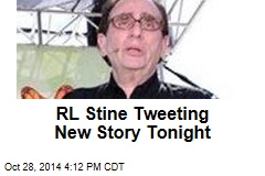 RL Stine Tweeting New Story Tonight