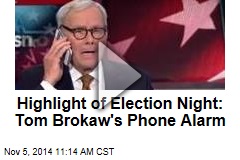 Highlight of Election Night: Tom Brokaw&#39;s Phone Alarm