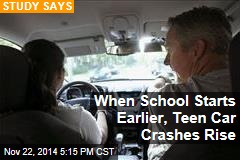 When School Starts Earlier, Teen Car Crashes Rise
