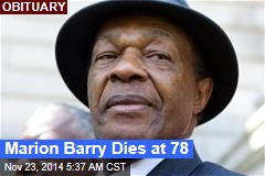 Marion Barry Dies at 78