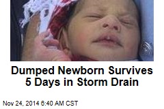 Newborn Dumped Down Drain Incredibly Survives