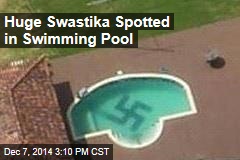 Huge Swastika Spotted in Swimming Pool