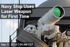 Navy Ship Uses Laser Weapon for First Time