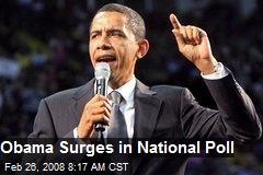 Obama Surges in National Poll