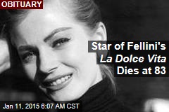 Star of Fellini&#39;s La Dolce Vita Dies at 83