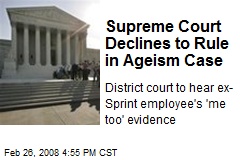 Supreme Court Declines to Rule in Ageism Case