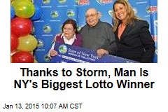 Thanks to Storm, Man Is Biggest NY Lotto Winner Ever