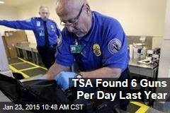 TSA Found 6 Guns Per Day Last Year