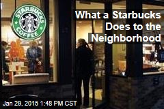 What a Starbucks Does to the Neighborhood