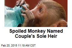 Spoiled Monkey Named Couple&#39;s Sole Heir