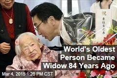 World&#39;s Oldest Person Became Widow 84 Years Ago