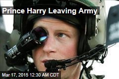 Prince Harry Leaving Army