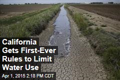 California Gets First-Ever Rules to Limit Water Use