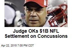 Judge OKs $1B NFL Settlement on Concussions