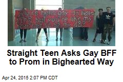 Straight Teen Asks Gay BFF to Prom in Bighearted Way