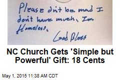 NC Church Gets &#39;Simple but Powerful&#39; Gift: 18 Cents