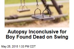 Autopsy Inconclusive for Boy Found Dead on Swing