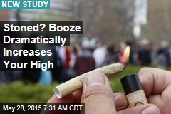 Stoned? Booze Dramatically Increases Your High