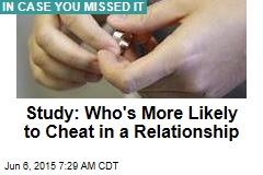 Study: Who&#39;s More Likely to Cheat in a Relationship