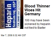 Blood Thinner Woes Hit Germany