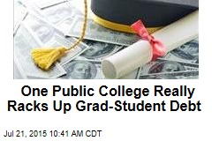 One Public College Really Racks Up Grad-Student Debt