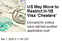 US May Move to Restrict H-1B Visa 'Cheaters'