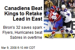 Canadiens Beat Kings to Retake Lead in East