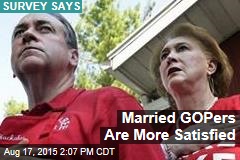 Married GOPers Are More Satisfied
