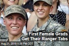 First Female Grads Get Their Ranger Tabs
