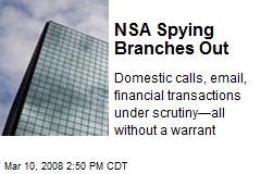NSA Spying Branches Out