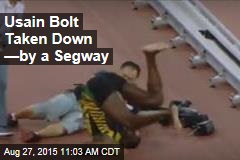 Usain Bolt Taken Down &mdash;by a Segway