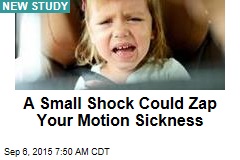 A Small Shock Could Zap Your Motion Sickness