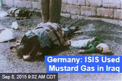Germany: ISIS Used Mustard Gas in Iraq