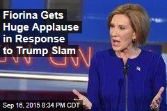Fiorina Gets Huge Applause in Response to Trump Slam