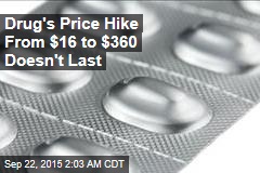 Massive Drug Price Increase Rolled Back