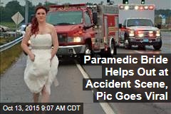 Paramedic Bride Helps Out at Accident Scene, Pic Goes Viral