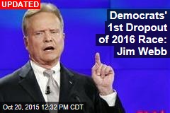 Democrats&#39; 1st Dropout of 2016 Race: Jim Webb