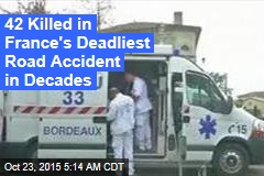 42 Killed in French Truck-Bus Crash