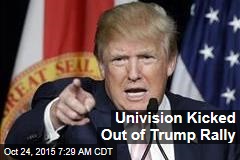Univision Kicked Out of Trump Rally