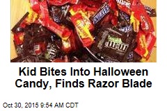 Kid Bites Into Halloween Candy, Finds Razor Blade