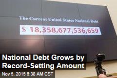 National Debt Grows by Record-Setting Amount