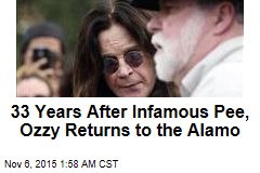 33 Years After Infamous Pee, Ozzy Returns to the Alamo