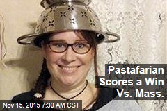 Pastafarian Scores a Win Vs. Mass.