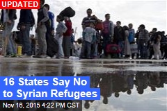 2 States Say They Won&#39;t Accept Syrian Refugees